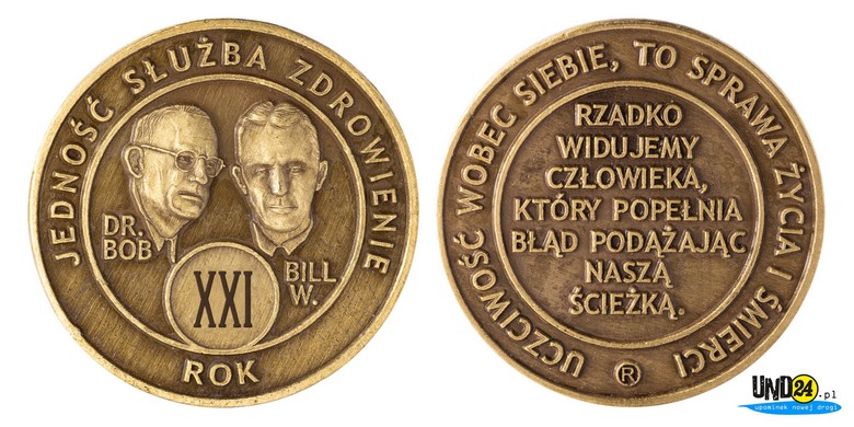 Medal 21. Rocznica trzeźwości